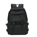 Japanese Harajuku Style Backpack Multiple Pockets Solid Shoulder Bag