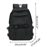 Japanese Harajuku Style Backpack Solid Shoulder Bag