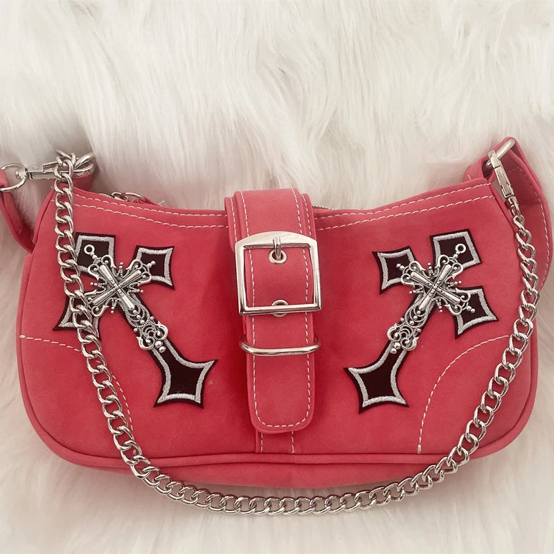 Japanese Harajuku Totes Crossbody Bag Women Pu Leather Handbags