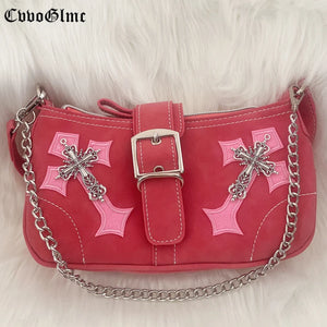 Japanese Harajuku Totes Crossbody Bag Women Pu Leather Handbags