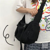 Japanese Harajuku Women Canvas Messenger Bag Student Crossbody Bags