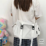 Japanese Harajuku Women Messenger Bag Canvas Crossbody Student Shoulder Bag