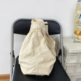 Japanese Harajuku Women Shoulder Bag Solid Retro Crossbody Messenger Handbags