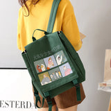 Japanese Harajuku Women Backpack Waterproof Oxford Small School Bag