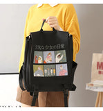 Japanese Harajuku Women Backpack Waterproof Oxford Small School Bag