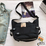 Japanese Harajuku Cross Canvas Bag Women Shoulder Handbag