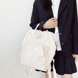 Japanese High School Backpack Teenage Girl Large Capacity Nylon Bookbag Harajuku