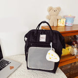 Japanese High School Backpack Teenage Girl Large Capacity Nylon Bookbag Harajuku