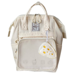 Japanese High School Backpack Teenage Girl Large Capacity Nylon Bookbag Harajuku