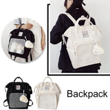 Japanese High School Backpack Teenage Girl Large Capacity Nylon Bookbag Harajuku