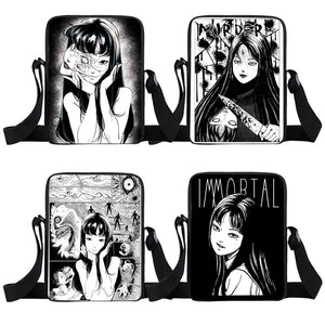 Japanese Horror Manga Messenger Bag Women Handbags Ladies