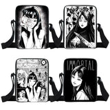 Japanese Horror Manga Messenger Bag Women Handbags Ladies