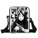 Japanese Horror Manga Messenger Bag Women Handbags Ladies