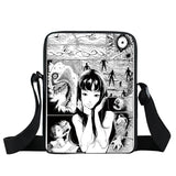 Japanese Horror Manga Messenger Bag Women Handbags Ladies