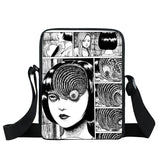 Japanese Horror Manga Messenger Bag Women Handbags Ladies