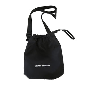 Japanese Ins Shoulder Bag Hip-hop Drawstring Harajuku Tooling Street Couple Mess