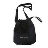 Japanese Ins Shoulder Bag Hip-hop Drawstring Harajuku Tooling Street Couple Mess