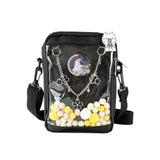 Japanese Itabag Mini Crossbody Bag PVC Transparent Clear Small For Teens Girls