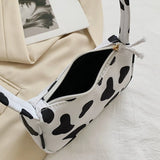 Harajuku Style Cow Shoulder Bag Girl Canvas Handbag