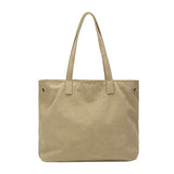 Japanese Canvas One-shoulder Tote Bag for Shopping and Commuting
