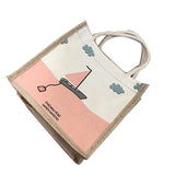 Japanese Linen Canvas Bag Small Fresh Handbag For Girls Portable Shopping Tote B