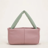 Japanese Macaron PU Leather Small Square Bag Lady Bags Style Shoulder Bag