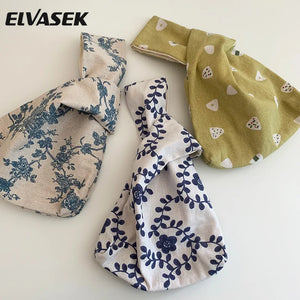 Japanese Mini Portable Knot Wrist Bag Waterproof Shopping Bag Phone Key Pouch