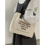 Japanese Multi-pocket Tote Bag Canvas Handbag Shoulder Crossbody