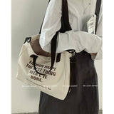 Japanese Multi-pocket Tote Bag Canvas Handbag Shoulder Crossbody