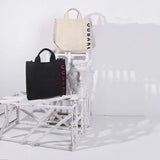Japanese One-shoulder Messenger Bag Casual Washed Canvas Embroidered Letter