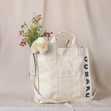 Japanese One-shoulder Messenger Bag Casual Washed Canvas Embroidered Letter
