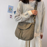 Japanese Postman Bag Female Student Class Crossbody Bags Large Capacity Handbag