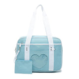 Japanese Preppy Style Pink Uniform Shoulder School Bags for Women Girls