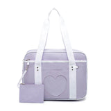 Japanese Preppy Style Pink Uniform Shoulder School Bags for Women Girls