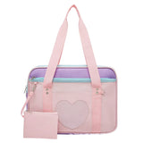 Japanese Preppy Style Pink Uniform Shoulder School Bags for Women Girls