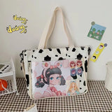 Japanese Itabag Girls Canvas Tote Shoulder Bag Crossbody Satchel