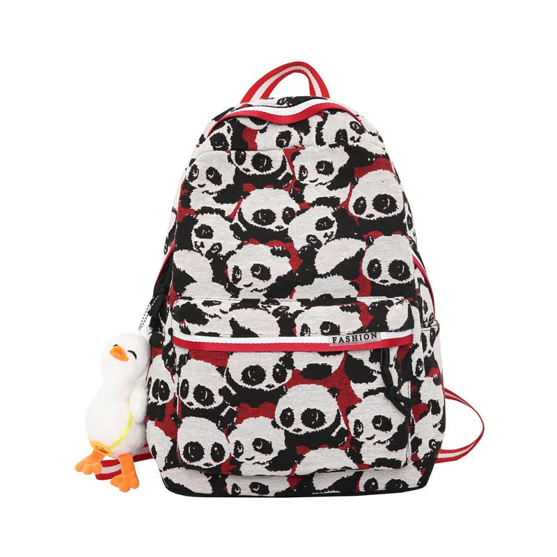 Japanese Second Panda Backpack Teenage School Bags Women Shoulder Bag