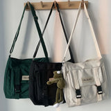 Japanese Style Messenger Bag for Women Nylon Waterproof Crossbody Bag