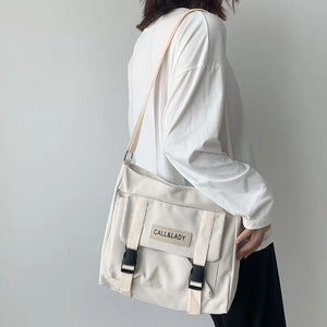 Japanese Messenger Bag Student Waterproof Canvas Crossbody Bags for Women