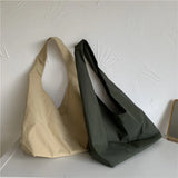 Japanese Nylon Shoulder Bag Large Capacity Lightweight Handbag