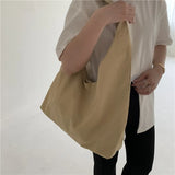 Japanese Nylon Shoulder Bag Large Capacity Lightweight Handbag