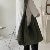 Japanese Nylon Shoulder Bag Large Capacity Lightweight Handbag