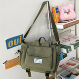 Japanese Style Women Shoulder Bags Waterproof Nylon Crossbody Bags