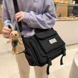 Japanese Style Women Shoulder Bags Waterproof Nylon Crossbody Bags