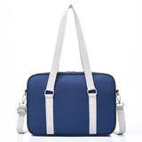 Japanese Style Bag School Girl One Shoulderbag Portable Solid Canvas Shopping