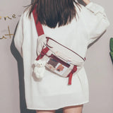 Japanese Chest Bag Cross Body Versatile Canvas Waist Bag