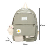 Japanese Style College Student Ladies Backpack Harajuku Flower School Bags