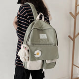 Japanese Style College Student Ladies Backpack Harajuku Flower School Bags