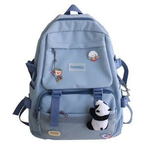 Japanese Style Girl Book Waterproof Nylon Women Backpack