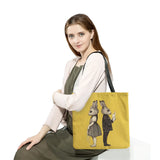 Cat Girl Print Handbag Shoulder Bag Outdoor Tote Foldable Shopping Bag